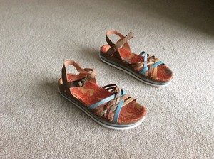 womens multi coloured sandals