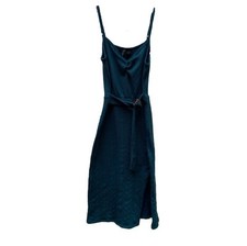 Luna Chix Forest Green Cable Knit Sleeveless Sweat Dress Size Medium 