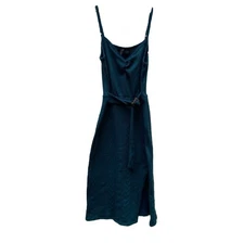 Luna Chix Forest Green Cable Knit Sleeveless Sweat Dress Size Medium 