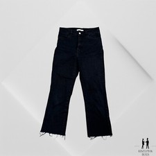 Barbara Casasola Wide Leg High Rise Denim Black  Jeans Womens (Size 26 2 /IT 38)