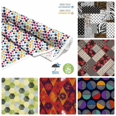 STOFFSHOP OXFORD Bedruckt Polyester Stoff Wasserdicht Meterware Outdoorstoff- Geometrisch2