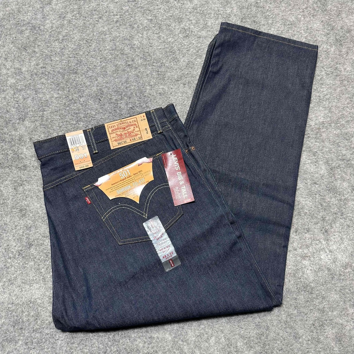 New Vintage Levis 501XX Shrink To Fit Men