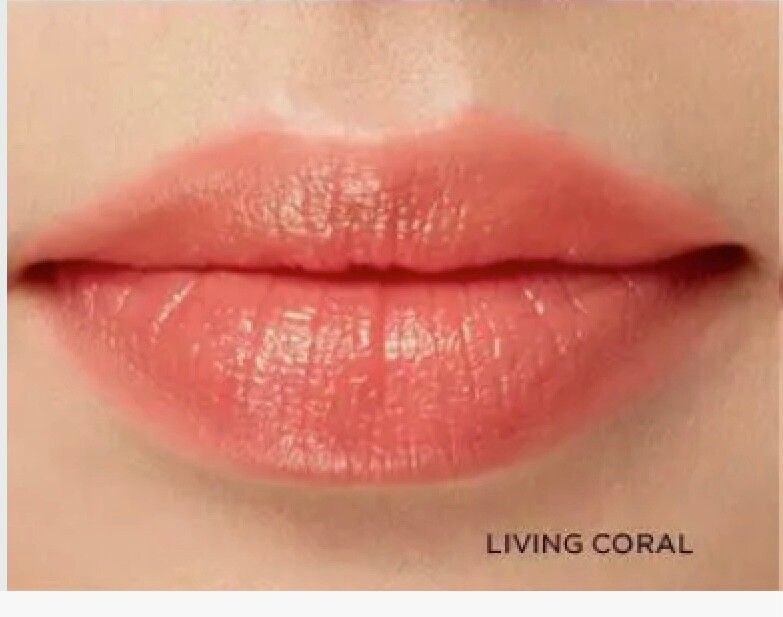 Lip Tint Living Coral Shine Glossy Liquid Sealed
