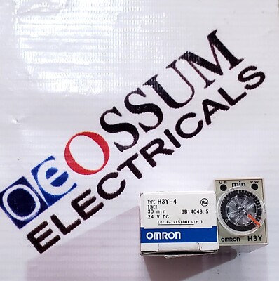 OMRON H3Y-4 ELEKTRONISCHER TIMER 30 MIN TIMING SPANNUNG 24VDC KOSTENLOSER SCH...