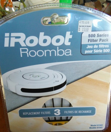 NUOVO IROBOT ROOMBA SERIE 500 confezioni da 3 FILTRI DI RICAMBIO MODELLO  81502 | eBay