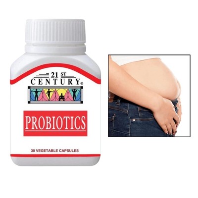 Probiotics 21st Century Capsules, 2x30 Count for Bloating & Digestive Support