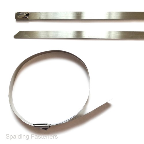 Marine Grade Stainless Steel Metal Cable Ties Zip Wrap Exhaust Heat