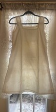 1960's home sewn off white 1960's night gown short