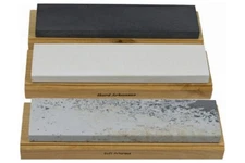 Arkansas Sharpening Stone Set - Wood Mounted