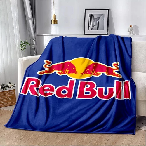 Red&Bull Fleece Blanket Throw Sofa Bed Warm Flannel Blanket Rug Bedspread Gift - Picture 20 of 51