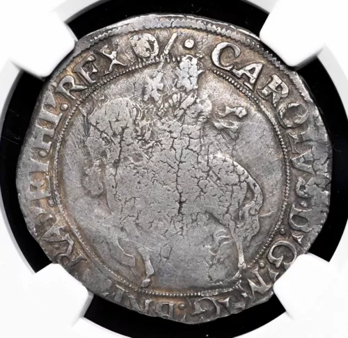 ENGLAND. Charles I, 1625-1642. Hammered Silver Halfcrown, S-2779, NGC VF25