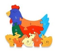 Handmade Wooden Hen Jigsaw Handmade Wooden Hen Jigsaw