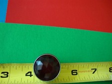 VINTAGE RED FACETED JEWEL 1" SNAP-IN LENS FOR PILOT LAMP DRAKE 75A-110