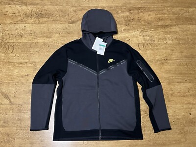 Neon New Nike Technology Nike Tech Fleece Windrunner Hoodie Black