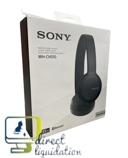 Sony WH-CH510 Wireless On-Ear Bluetooth Headphones-Black- WHCH510  NEW-OPEN-BOX