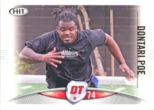 SAGE-HIT Dontari Poe RC COWBOYS PANTHERS FALCONS CHIEFS Memphis TIGERS