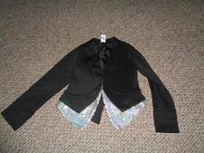 Balera Dancewear Girl's Black Polyester Jacket Sz 1C