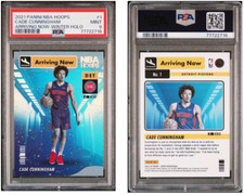2021-22 NBA Hoops Cade Cunningham Arriving Now Winter HOLO RC PSA 9 Pistons