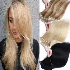 Seamless Headband Wire In 100 Remy Human Hair Extensions Weft Thick One Piece