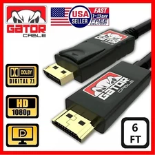 DisplayPort DP to HDMI Cable Adapter Converter AV PC Monitor HDTV 1080P 60Hz 6FT