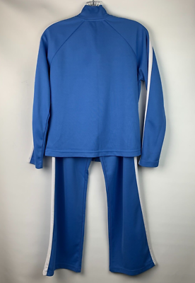 IZOD Track Suit Blue 2-Pc Jacket Collared Zip Pockets/Pants