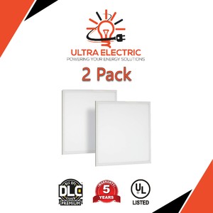 Led Back Lit Drop Ceiling Light Panel 2x2 Square 30w 3000k Ul Dlc