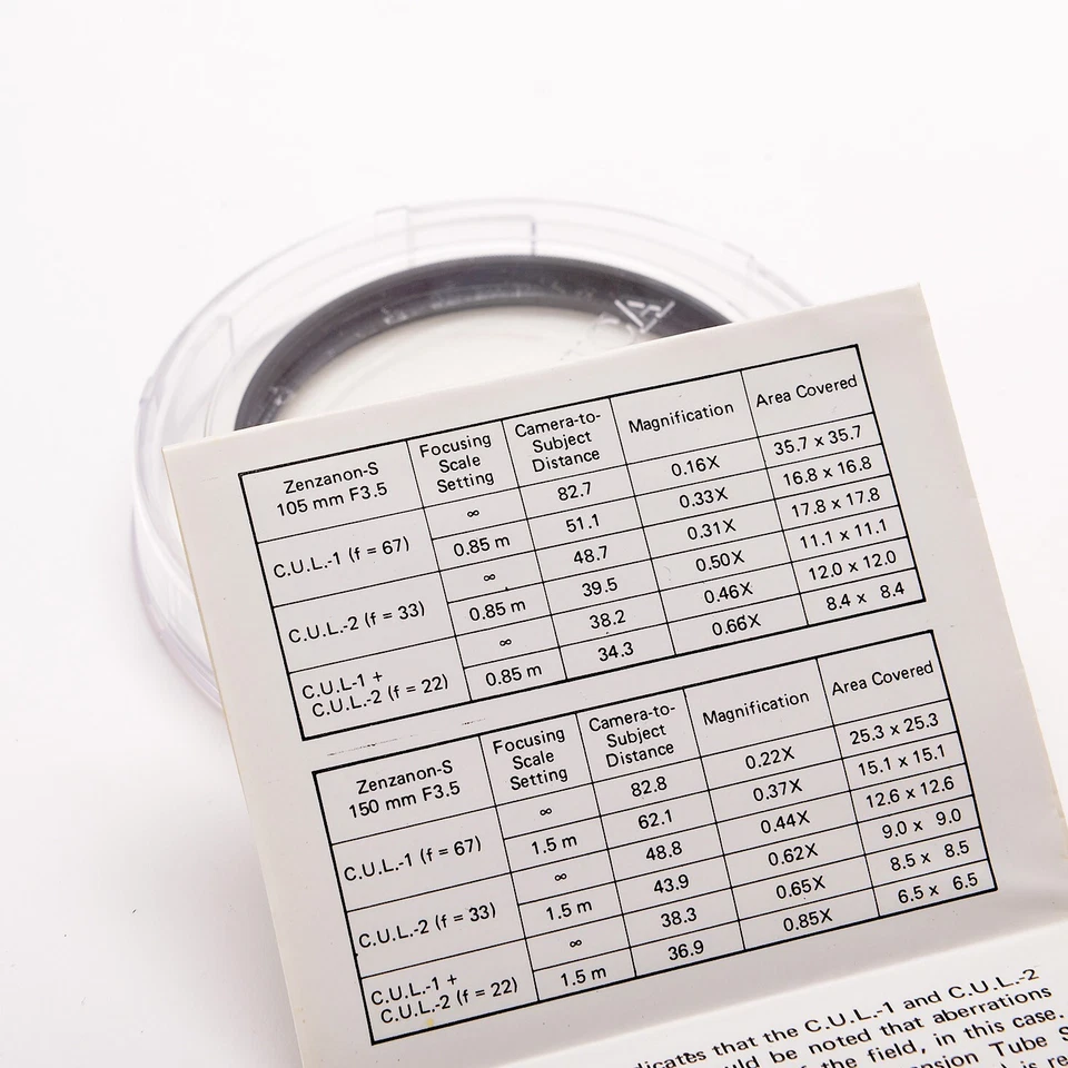 Zenza Bronica SQ-AI 67mm C.U.L. -1 Close Up Lens Filter No. 1 - NEW - GENUINE - Image 3 of 4