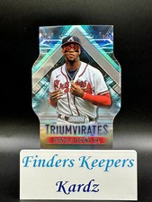 2023 TOPPS STADIUM CLUB BASEBALL TRIUMVIRATES RONALD ACUNA JR. ATLANTA BRAVES