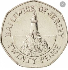1996 - Bailiwick Of Jersey - Lighthouse Design 20p - Twenty Pence Coin. 