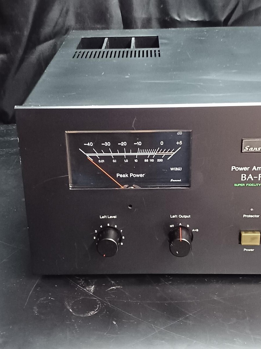 Sansui BA-F1 パワーアンプ SANSUI BA F1 Stereo Power Amplifier 2X 110 Watts RMS Vintage