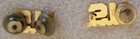 WWII U. S. Army Officer U. S. Clutch Back Collar Insignia Original civil — photo 2