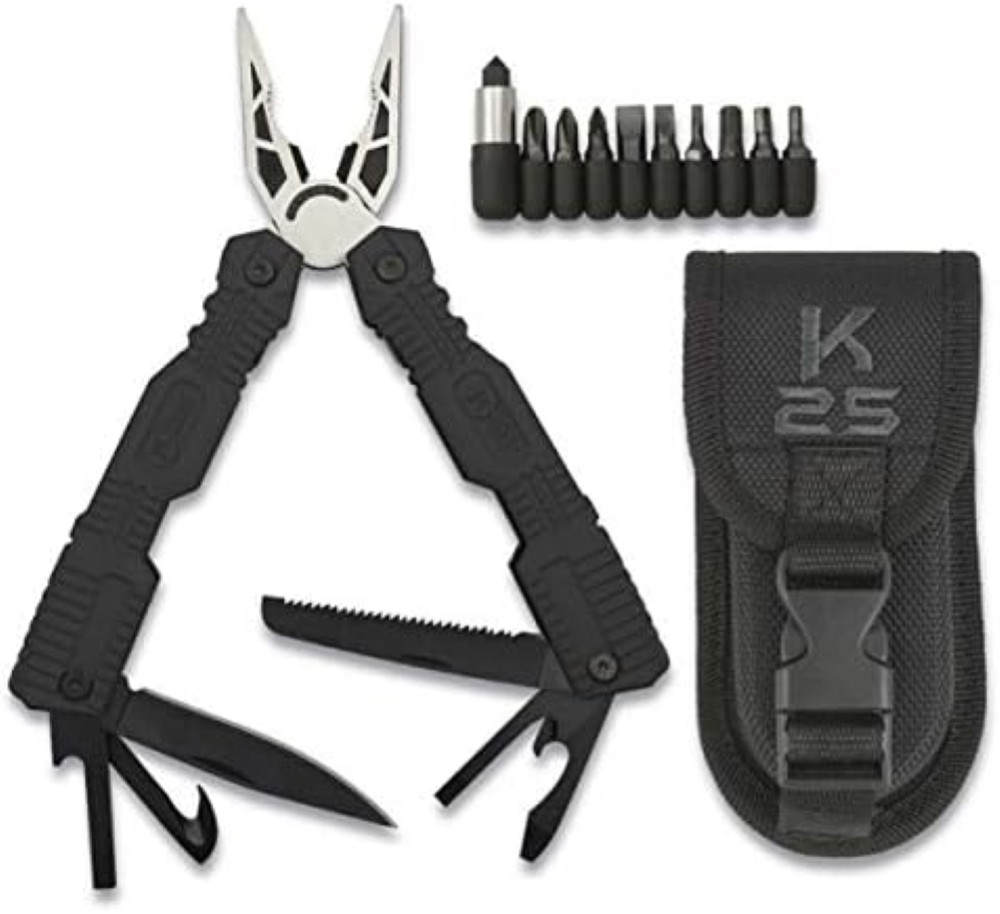 RUI K25 33787 Pinze Multiuso 19 in 1 - Equipaggiamento Tattico Militare