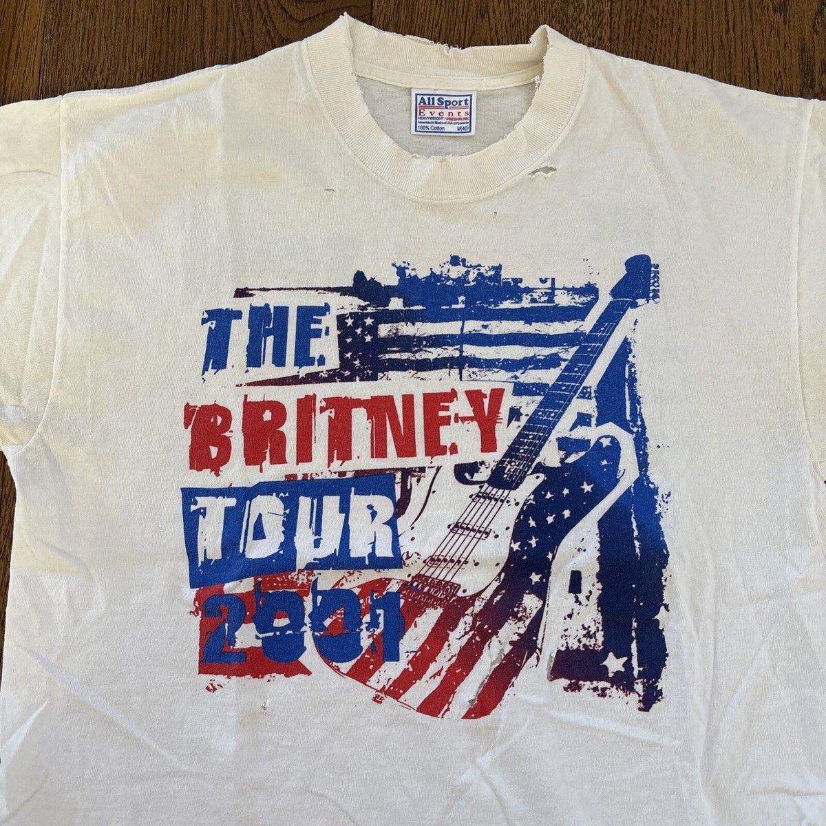 Vintage Britney Spears “ The Britney Tour 2001” T Shirt Size