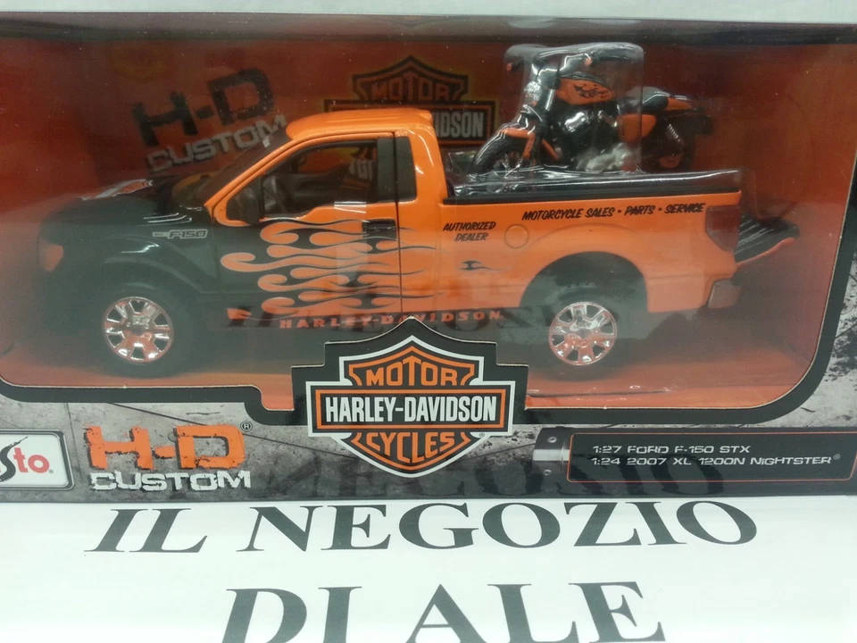 MAISTO MODELLINO 1:27 1999 FORD F-150 SUPER DUTY PICKUP+1:24 1936 EL KNUCKLEHEAD - Immagine 2 di 4