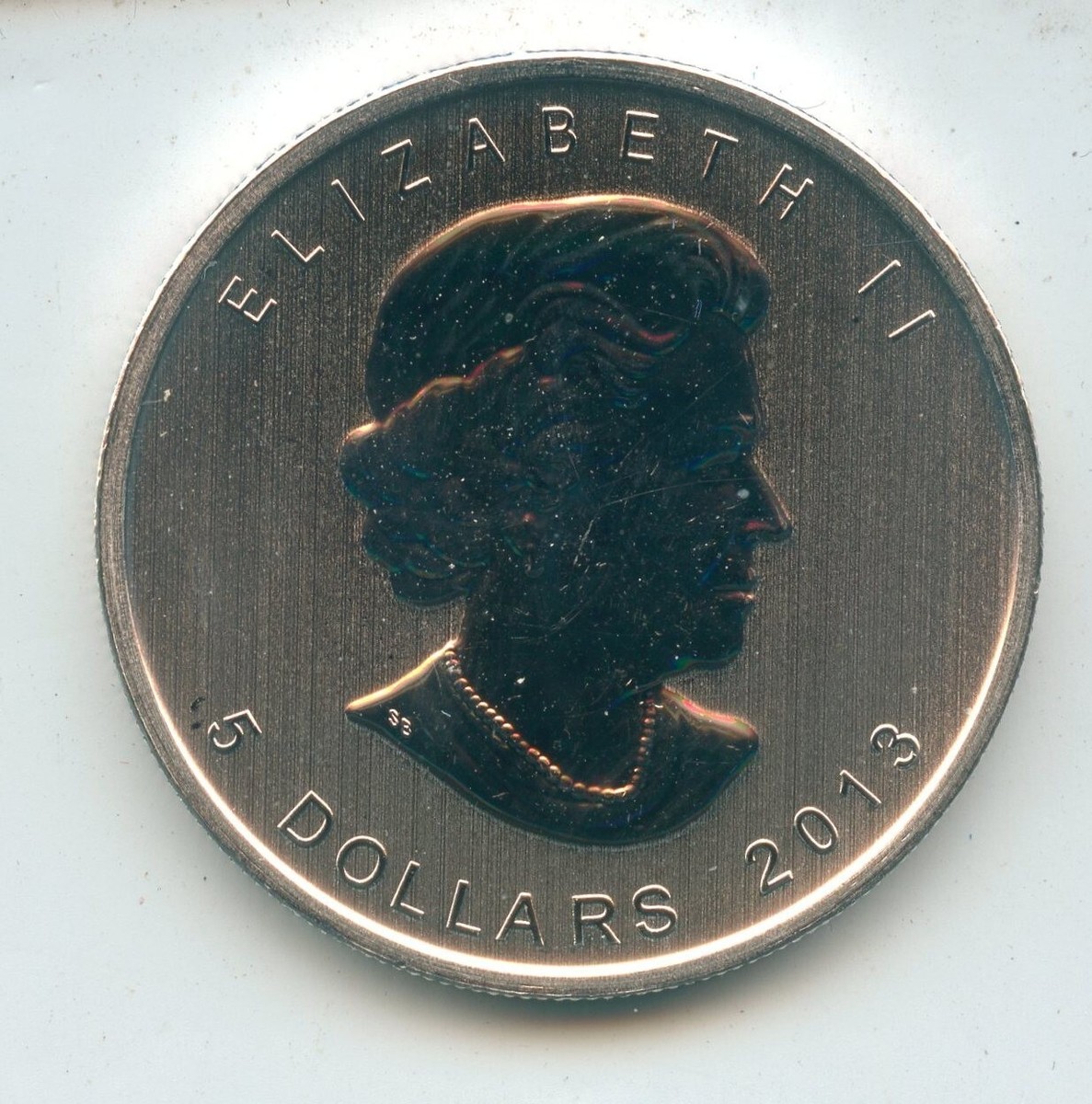 2013 Canada 9999 Silver 1 oz Maple Leaf $5 Coin Elizabeth II