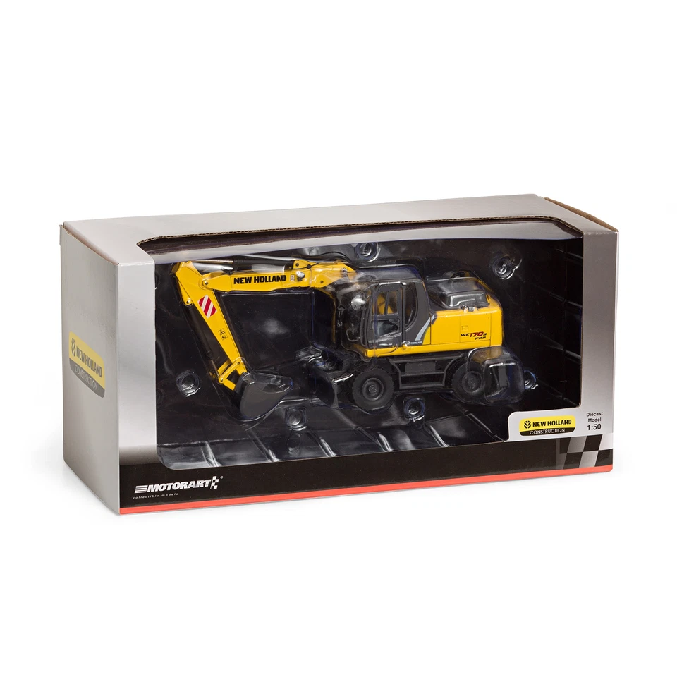 MOTORART - Escavatore gommato NEW HOLLAND WE 170B PRO - 1/50 - MOT13787 - Immagine 4 di 4