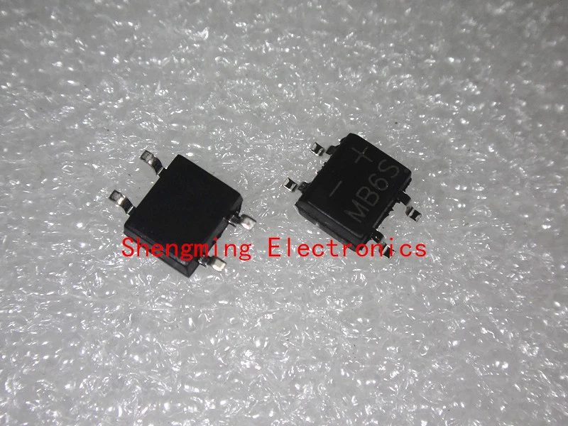 1000PCS MB6S 0.5A 600V SOP-4 SMD Bridge Rectifier - Bild 1 von 1