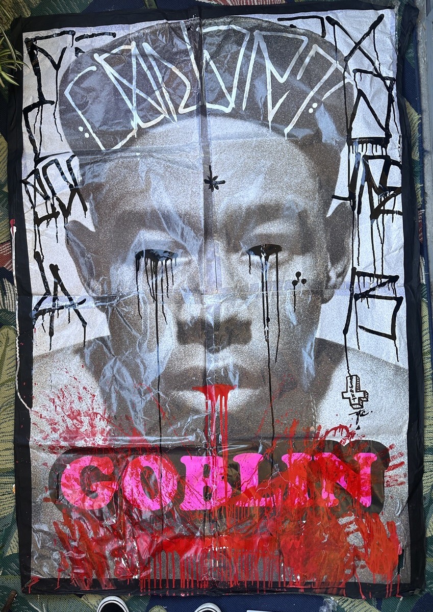 Tyler The Creator Goblin Poster Autographed By Felicia The Goat