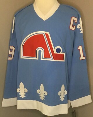 Joe Sakic Quebec Nordiques Light Blue 