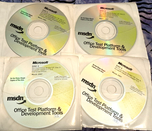 MSDN Office Test Platform & Development Tools Visual Studio 97 Enterprise FoxPro - Picture 1 of 1