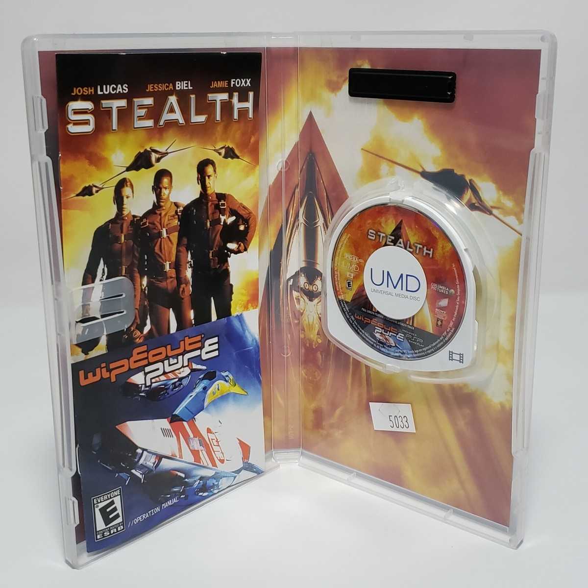 Stealth (UMD Video Movie, 2005) Plus Wipeout Pure (PSP Game