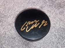 NEW JERSEY DEVILS GRAEME CLARKE HAND SIGNED AUTOGRAPHED HOCKEY PUCK COA