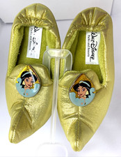 DISNEY PRINCESS JASMINE COSTUME DRESS UP SLIPPERS CHILD SIZE 7-8 NEW WALT DISNEY