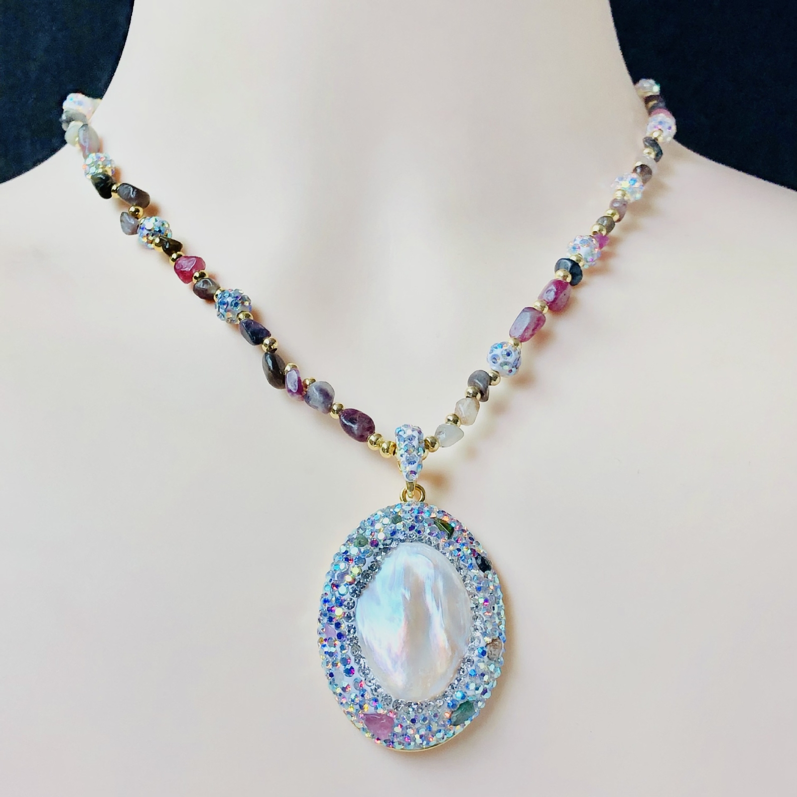 Luxury Natural Pearl Choker Necklace for Women Elegant Party Jewelry Gift