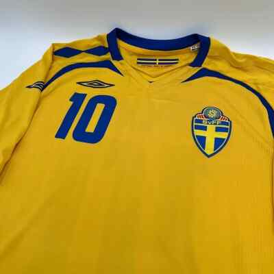 Zlatan Ibrahimovic #10 Sweden 2007/2008 ORIGINAL Umbro Vintage