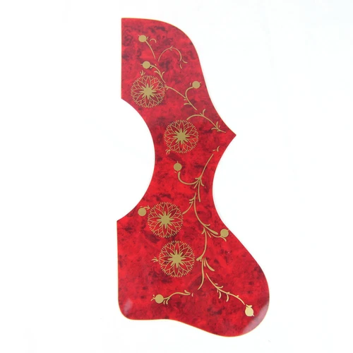 J-200 SJ-200 Style Self-adhesive Acoustic Guitar Pickguard ,Tortoise Red