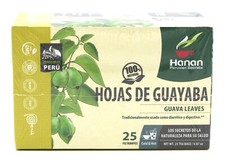 25 Tea bags Hoja de Guayaba Guava Leaves Tea bags 1 Box