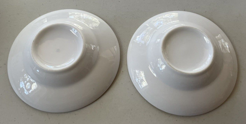 2 Chinese Traditional Porcelain Tea Cup Tureen Gaiwan Covered Bowls W/ Saucers - Picture 4 of 11