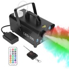 500W Remote Fog Smoke Machine 8 Led Lights for Wedding Dj Party Stage Christmas