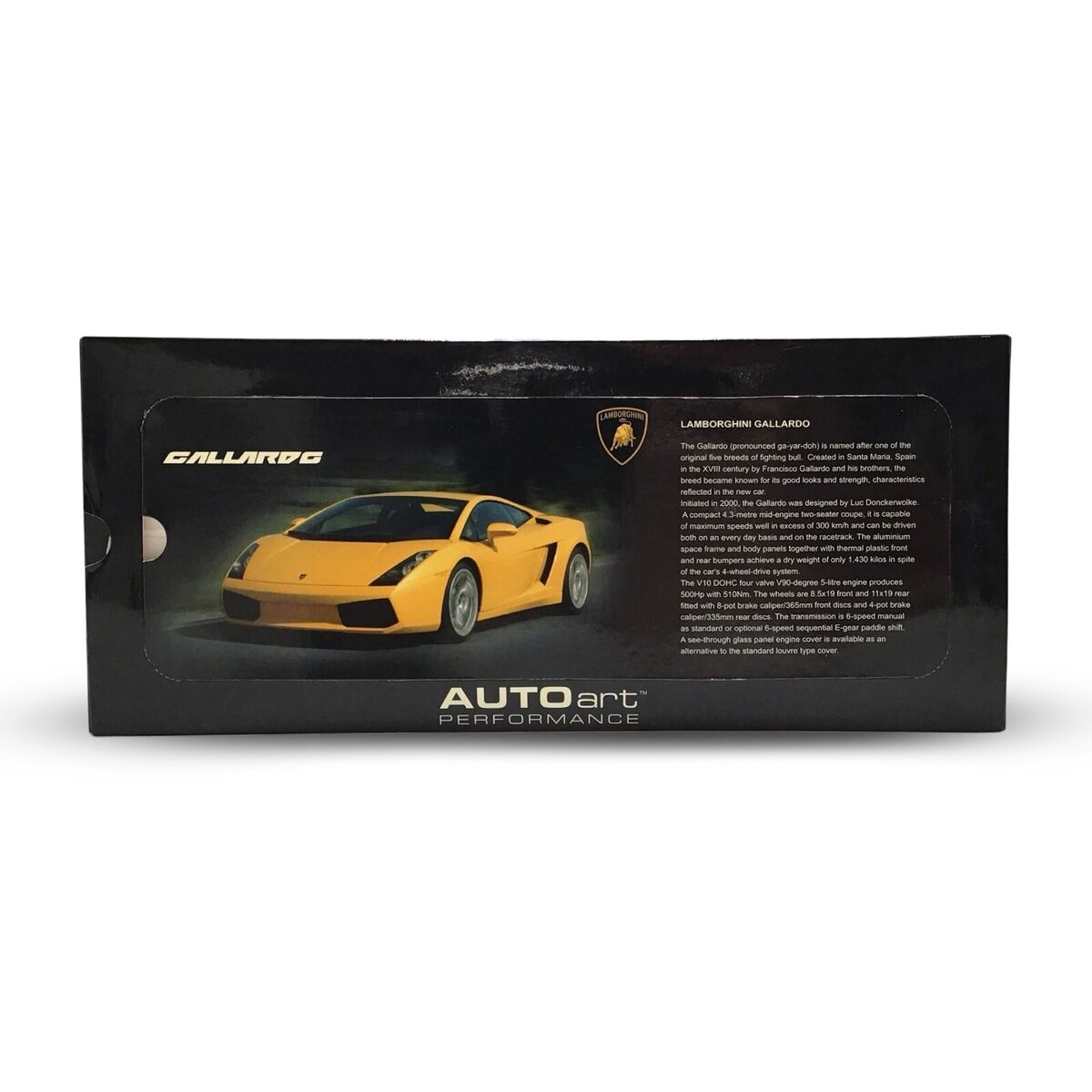 Lamborghini GALLARDO Black by AutoArt Performance 1/18 Model Lamborghini GALLARDO Black by AutoArt Performance 1/18 Model